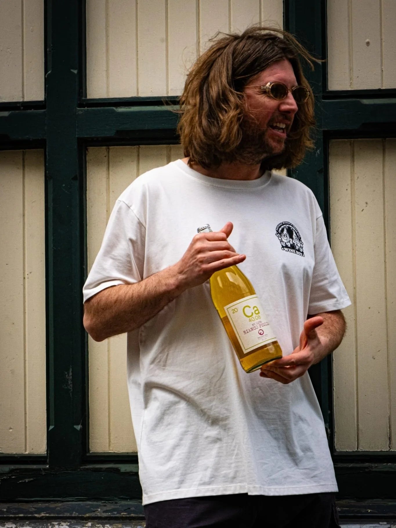 Wine Boy branded t-shirt front view